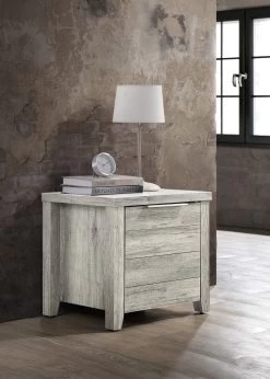 Alice Bedside Table White Ash