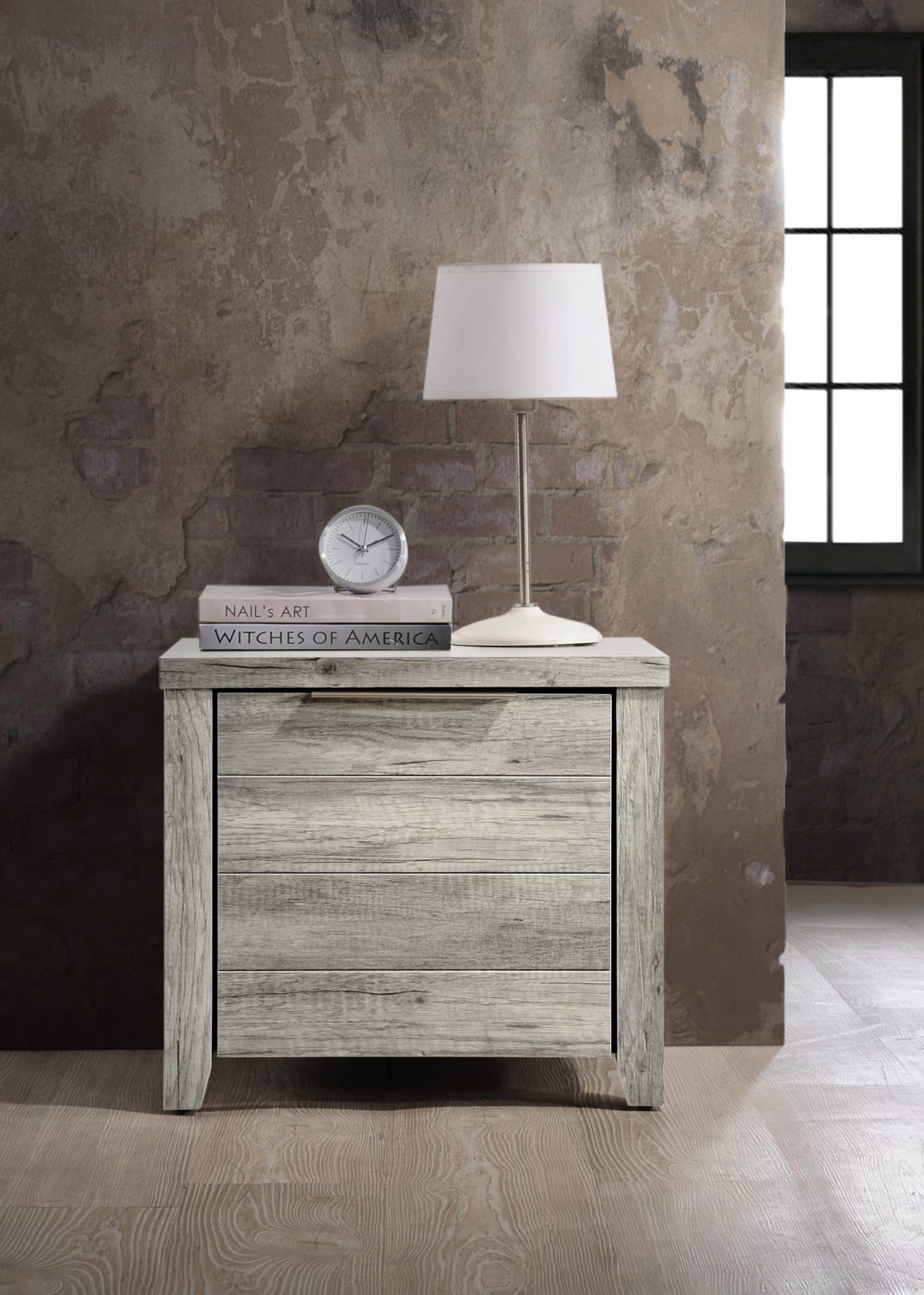 Alice Bedside Table White Ash 4 Alice Bedside Table White Ash - Image 2