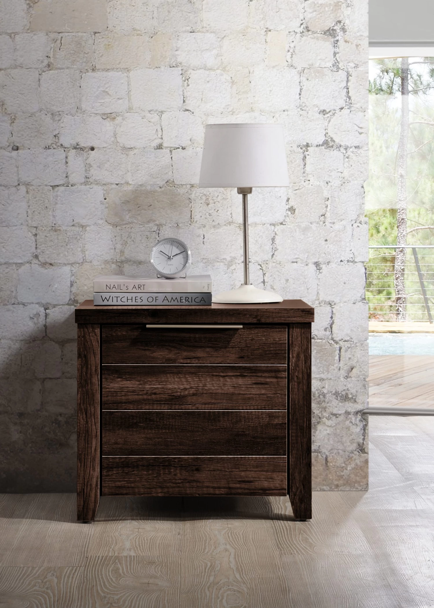 Alice Bedside Table Wenge 4 Alice Bedside Table Wenge - Image 2