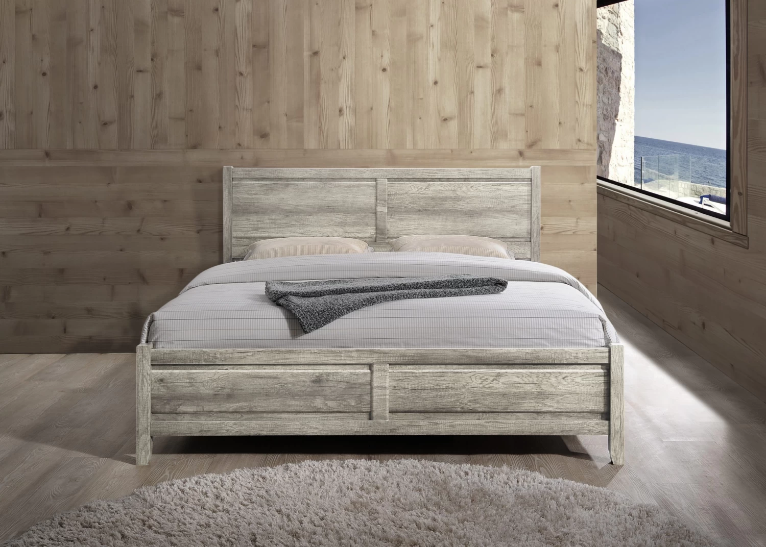 Alice Bed Queen White Ash Colour 4 Alice Bed Queen White Ash Colour - Image 2