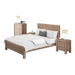 Nowra 4 Pieces Single Bedroom Suite Oak