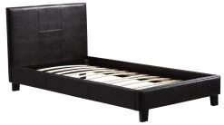 Single PU Leather Bed Frame Brown -Best Bedding Store 800717 3