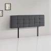 Linen Fabric King Bed Deluxe Headboard Bedhead - Grey 1 Linen Fabric King Bed Deluxe Headboard Bedhead - Grey -Best Bedding Store 821443 1 1