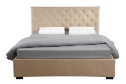 Linen Fabric Queen Gas Lift Storage Bed Frame - Beige -Best Bedding Store 821613 6