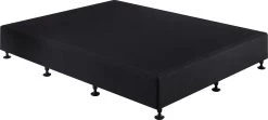 Palermo Queen Ensemble Bed Base Midnight Black Linen Fabric -Best Bedding Store 823181 4 1