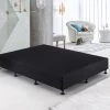 Palermo King Single Ensemble Bed Base Midnight Black Linen Fabric -Best Bedding Store 823201 1 1