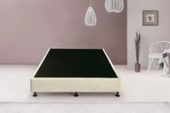 Palermo King Single Ensemble Bed Base Platinum Natural Sand Linen Fabric -Best Bedding Store 823211 2