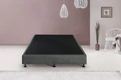 Palermo King Single Ensemble Bed Base Platinum Graphite Linen Fabric 10 Palermo King Single Ensemble Bed Base Platinum Graphite Linen Fabric -Best Bedding Store 823221 2