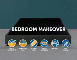 Palermo King Ensemble Bed Base Platinum Graphite Linen Fabric 9 Palermo King Ensemble Bed Base Platinum Graphite Linen Fabric -Best Bedding Store 823241 2 1