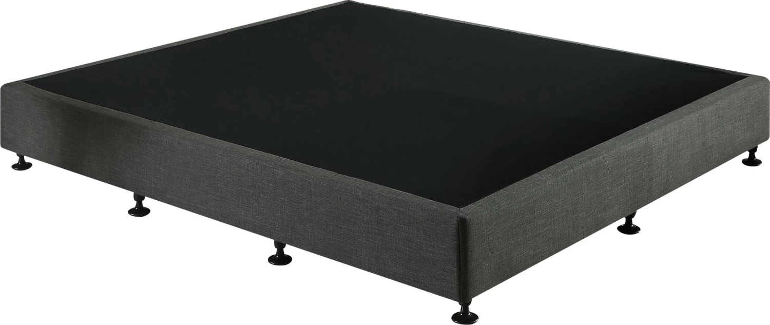 Palermo King Ensemble Bed Base Platinum Graphite Linen Fabric 7 Palermo King Ensemble Bed Base Platinum Graphite Linen Fabric - Image 5