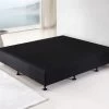 Palermo King Ensemble Bed Base Midnight Black Linen Fabric -Best Bedding Store 823261 1 1