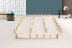 Palermo King Ensemble Bed Base Platinum Light Grey Linen Fabric -Best Bedding Store 823281 5