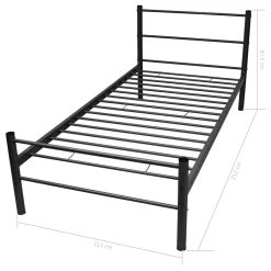Bed Frame Black Metal King Single Size -Best Bedding Store 8718475725268 g en hd 5
