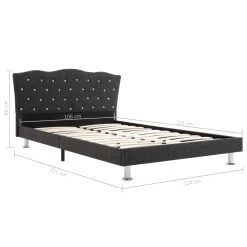 Bed Frame Dark Grey Fabric 106x203 Cm King Single -Best Bedding Store 8719883580012 g en hd 6