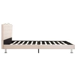 Bed Frame Cream Fabric 106x203 Cm King Single -Best Bedding Store 8719883580050 g en hd 3