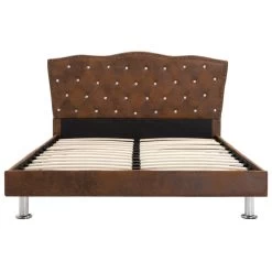 Bed Frame Brown Fabric 106x203 Cm King Single 11 Bed Frame Brown Fabric 106x203 Cm King Single -Best Bedding Store 8719883580135 g en hd 2