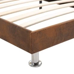 Bed Frame Brown Fabric 106x203 Cm King Single 13 Bed Frame Brown Fabric 106x203 Cm King Single -Best Bedding Store 8719883580135 g en hd 4