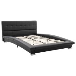 Bed Frame Black Faux Leather 106x203 Cm King Single 12 Bed Frame Black Faux Leather 106x203 Cm King Single -Best Bedding Store 8719883580371 g en hd 2