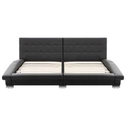 Bed Frame Black Faux Leather 183x203 Cm King 13 Bed Frame Black Faux Leather 183x203 Cm King -Best Bedding Store 8719883580401 g en hd 3