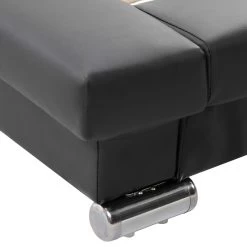 Bed Frame Black Faux Leather 183x203 Cm King 16 Bed Frame Black Faux Leather 183x203 Cm King -Best Bedding Store 8719883580401 g en hd 6