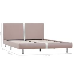 Bed Frame Cappuccino Faux Leather King Single 13 Bed Frame Cappuccino Faux Leather King Single -Best Bedding Store 8719883585390 g en hd 5