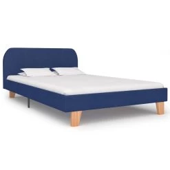 Bed Frame Blue Fabric King