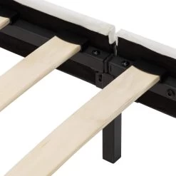 Bed Frame Black And White Faux Leather 106x203 Cm King Single 17 Bed Frame Black And White Faux Leather 106x203 Cm King Single -Best Bedding Store 8719883679761 g en hd 6