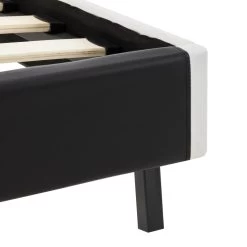 Bed Frame Black And White Faux Leather 106x203 Cm King Single 18 Bed Frame Black And White Faux Leather 106x203 Cm King Single -Best Bedding Store 8719883679761 g en hd 7