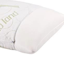 Giselle Bedding Set Of 2 Bamboo Pillow With Memory Foam -Best Bedding Store BAM SHED PILLOWX2 04 2