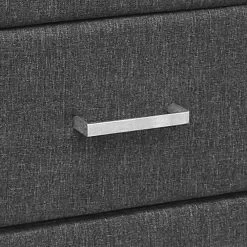 Artiss Fabric Bedside Table - Grey -Best Bedding Store BFRAME E BSIDE GY 06