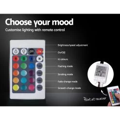 Artiss LED Bed Frame Double Full Size Gas Lift Base With Storage Black Leather -Best Bedding Store BFRAME E COLE D BK ABC 04