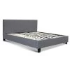 Bed Frame King Size Base Mattress Platform Full Size Fabric Wooden Grey NEO -Best Bedding Store BFRAME E NEO K GY ABC 00