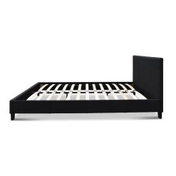 Bed Frame Queen Full Size Base Mattress Platform Fabric Wooden Charcoal NEO -Best Bedding Store BFRAME E NEO Q CHAR AB 03