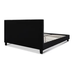 Bed Frame Queen Full Size Base Mattress Platform Fabric Wooden Charcoal NEO -Best Bedding Store BFRAME E NEO Q CHAR AB 04