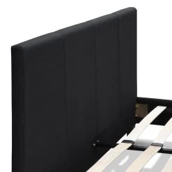 Bed Frame Queen Full Size Base Mattress Platform Fabric Wooden Charcoal NEO -Best Bedding Store BFRAME E NEO Q CHAR AB 05