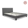 Bed Frame Queen Size Base Mattress Platform Full Size Fabric Wooden Grey NEO -Best Bedding Store BFRAME E NEO Q GY AB 00