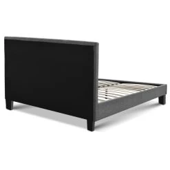 Bed Frame Queen Size Base Mattress Platform Full Size Fabric Wooden Grey NEO -Best Bedding Store BFRAME E NEO Q GY AB 04