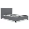 Bed Frame Single Size Base Mattress Platform Full Size Fabric Wooden Grey NEO -Best Bedding Store BFRAME E NEO S GY AB 00