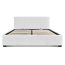 Artiss Double Size PU Leather And Wood Bed Frame Headboard -White -Best Bedding Store BFRAME E NINO D WH AB 03