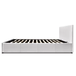 Artiss Double Size PU Leather And Wood Bed Frame Headboard -White -Best Bedding Store BFRAME E NINO D WH AB 04