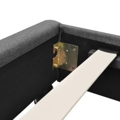 Artiss Double Size Wooden Upholstered Bed Frame Headboard - Grey -Best Bedding Store BFRAME E PIER D GY AB 06