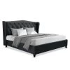 Artiss King Size Bed Frame Base Mattress Platform Fabric Wooden Charcoal PIER 1 Artiss King Size Bed Frame Base Mattress Platform Fabric Wooden Charcoal PIER -Best Bedding Store BFRAME E PIER K CHAR ABC 00