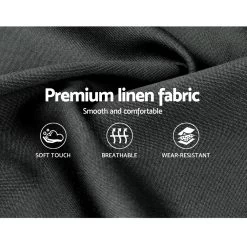 Artiss King Single Size Gas Lift Bed Frame Base With Storage Platform Fabric -Best Bedding Store BFRAME E TOKI KS GY AB 05