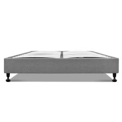 Artiss Double Size Fabric And Wood Bed Frame - Grey -Best Bedding Store BFRAME E TOMI D GY 03