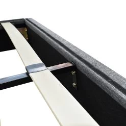 Artiss Double Size Fabric And Wood Bed Frame - Grey -Best Bedding Store BFRAME E TOMI D GY 05