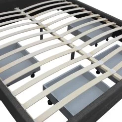 Artiss King Size Fabric Bed Frame Headboard With Drawers - Charcoal -Best Bedding Store BFRAME F AVIO K CHA ABC 08