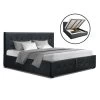 Artiss Gas Lift King Bed Frame - Charcoal -Best Bedding Store BFRAME F ROCA GAS K CHAR ABC 00