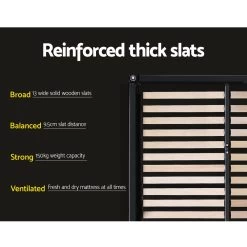 Artiss TIYO King Single Size Gas Lift Bed Frame Base With Storage Mattress White Leather -Best Bedding Store BFRAME F TIYO KS WH ABC 03