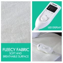 Fleecy Fully Fitted Heated Electric Blanket With Timer King -Best Bedding Store BK1003 D MC d 1
