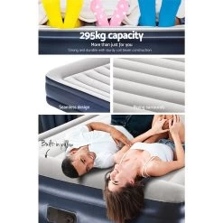Bestway Queen Air Bed Inflatable Mattress Sleeping Mat Battery Built-in Pump -Best Bedding Store BW BED Q 46 67630 04